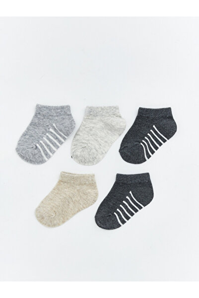 LC Waikiki Striped Baby Boys' Trainer Socks 5 Pack