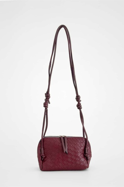 Yuka Atelier Βαλέρια Μίνι Πλεκτό Με υφή Σταυρωτό και Τσάντα ώμου