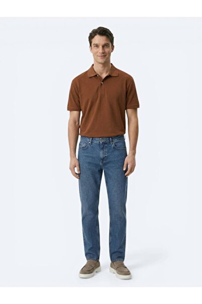 Kip بنطلون جينز إنديجو بقصة مريحة