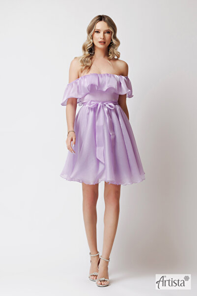 Artista Φόρεμα οργάντζα με ανοιχτούς ώμους