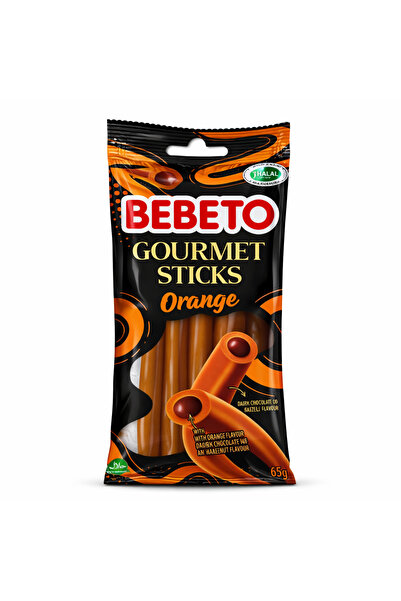 BEBETO Dışı Portakallı , İçi Bitter ve Fındık Dolgulu Şeker Çubukları