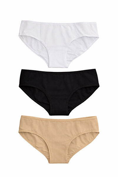 Demirsa Boutique Γυναικεία εσώρουχα μπικίνι Modal Σετ 3 τεμαχίων σε μαύρο, λε...