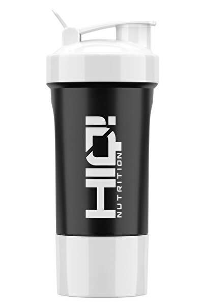 HIQ NUTRITION هيك سمارت شيكر 550 مل أسود - أبيض