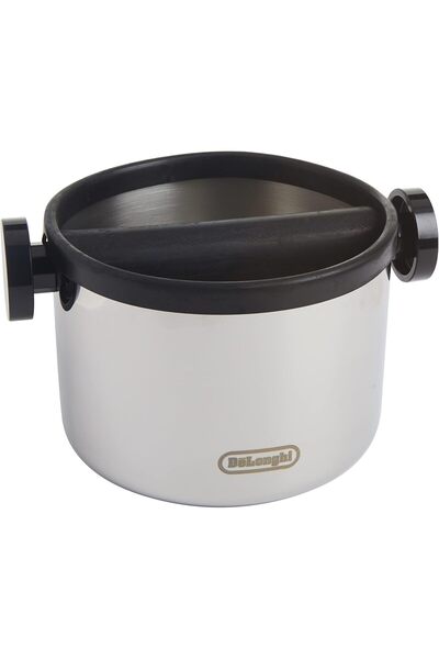 De'Longhi Espresso Knock Box - Large 5-Inch, Stainless Steel