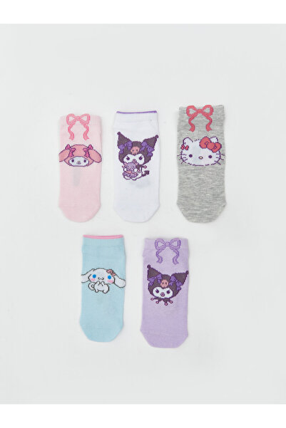 LC Waikiki Детски чорапи за момичета с десен Hello Kitty и приятели, комплект...