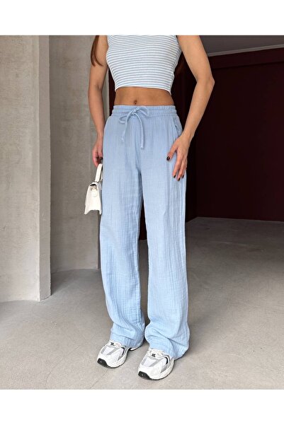 vikitekno Premium Quality Women's Muslin Trousers