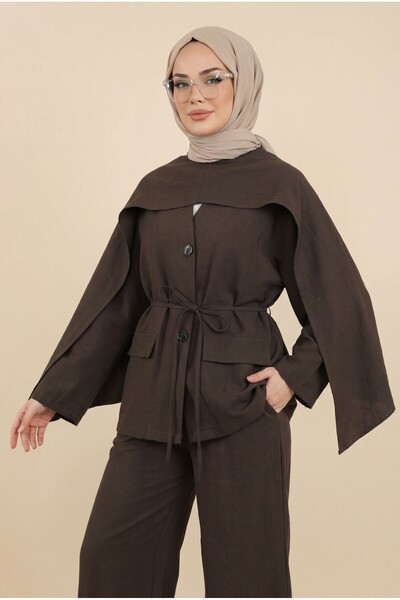 Modamorfo Σετ αλεξίπτωτου με λεπτομέρεια τσέπης, λαιμόκοψη V, κορδόνια και φο...