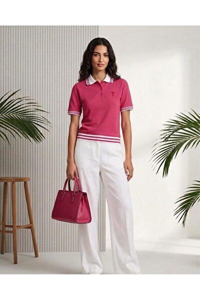 LUXETIQUE POLO YAKA KALP ANKIŞLI T-SHİRT