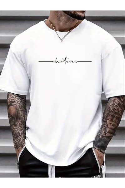 NOURAM Men'S Patterned Print Undershirt T-Shirt for Summer Short Sleeves