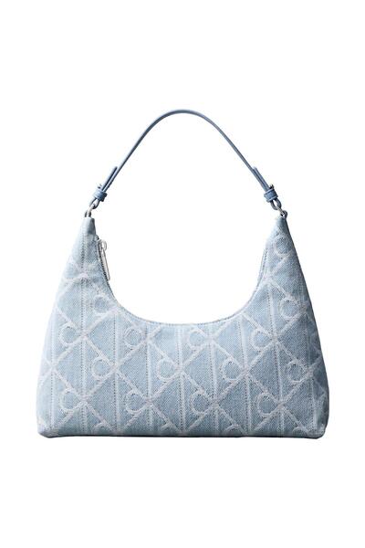 Calvin Klein EMBLEM AOP DENIM SHOULDER BAG