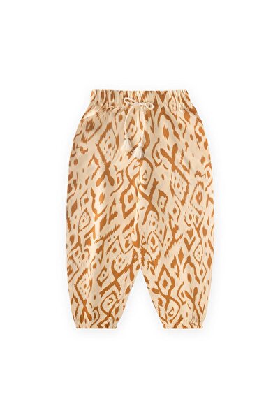 Cigit Σαλβάρι με σχέδια από βισκόζη, ηλικίας 2-10 ετών, μπεζ