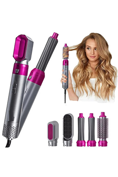 RelaxU Perie electrică de par 5 in 1 RelaXu, Ondulare/Indreptare/Uscare, 3 vi...