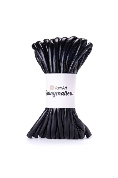 Yarnart SHINYMALLOW - Fir de tricotat manual NEGRU-5411