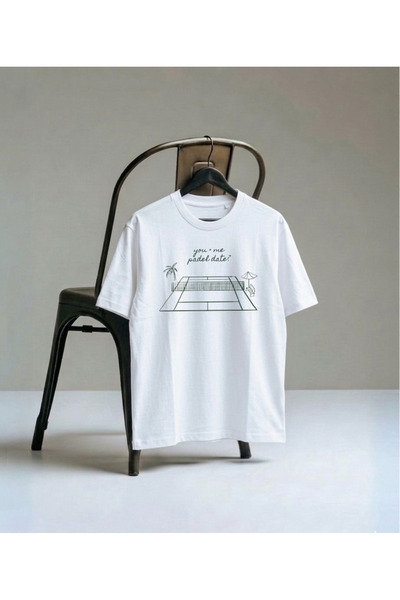 LORVEX Μπλουζάκι τένις με ψηφιακή εκτύπωση Unisex Oversize για ενήλικες Βαμβα...