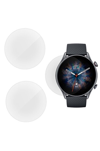 SILKASE Σετ 3 θήκες σιλικόνης για Amazfit GTR 3 Pro (46mm - 1.45 ίντσες), Γυα...