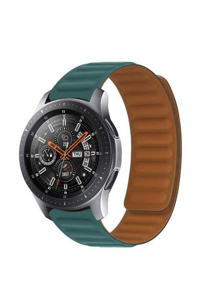 SILKASE Curea Μαγνητικό Λουράκι Smartwatch (22mm), Πράσινο Army