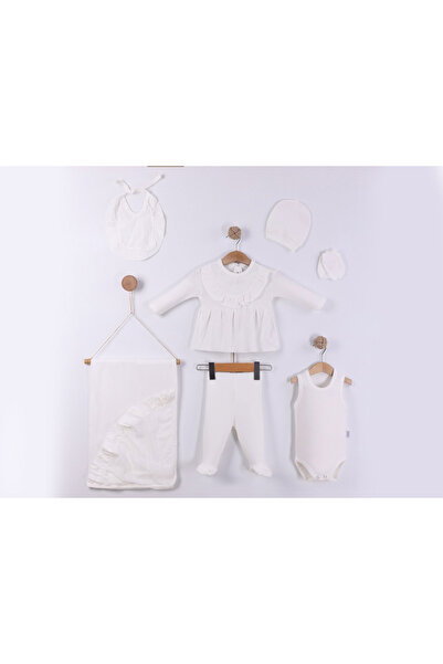 Rise Raba Ruffle Detailed 7-Piece Girls' Hospital Discharge Bodysuit Set
