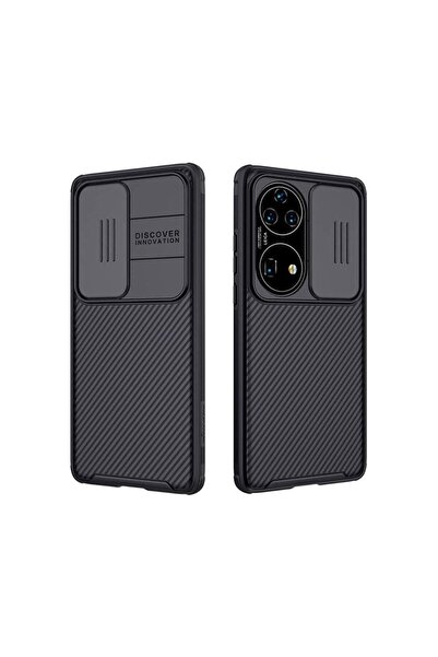 SILKASE Θήκη Nillkin για Huawei P50, προστασία κάμερας, μαύρο πλαστικό