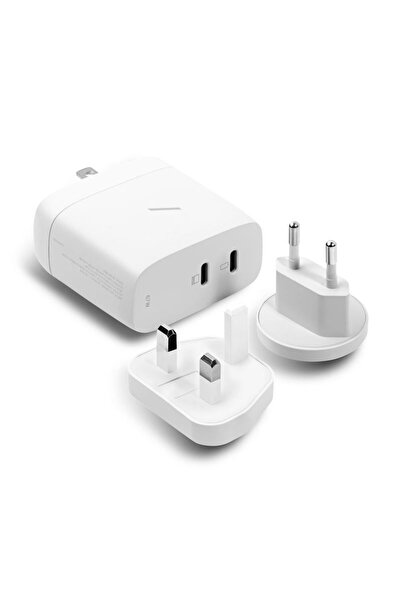 Native Union Φορτιστής ρεύματος GaN, 2x USB-C, 67W, Λευκό