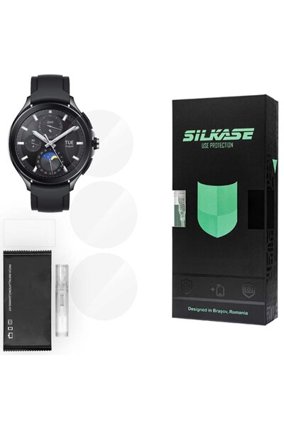 SILKASE Σετ 3 Φιλμ Σιλικόνης Πλήρους Κάλυψης Οθόνης για Xiaomi Watch 2 Pro (4...