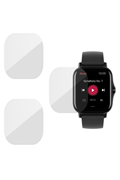 SILKASE Σετ 3 Φιλμ Σιλικόνης Πλήρους Κάλυψης Οθόνης Xiaomi Amazfit GTS 2 (43x...