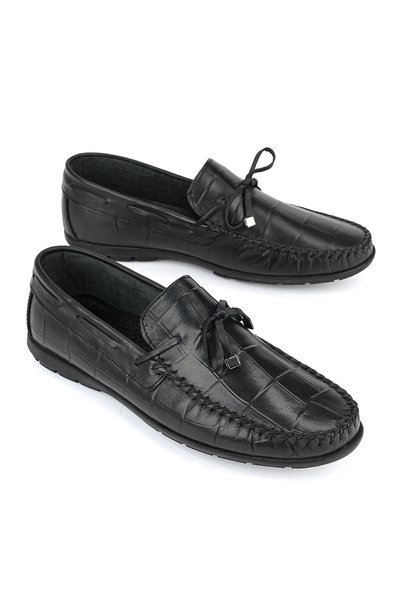 Ziya , Men's Genuine Leather Loafer 161423Z42 Black