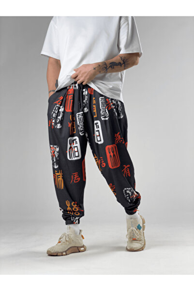 COCOPELLI Μαύρο Κινέζικο Ανδρικό Πλισέ Ημι-Φαρδύ Παντελόνι COC3056