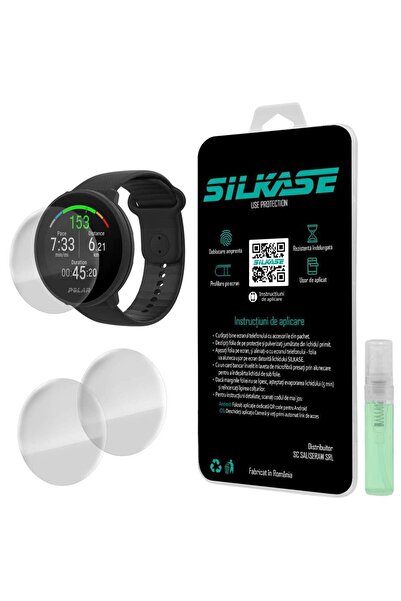 SILKASE Σετ 3 Φιλμ Σιλικόνης Πλήρους Κάλυψης Οθόνης Polar UNITE (43mm), Lucios