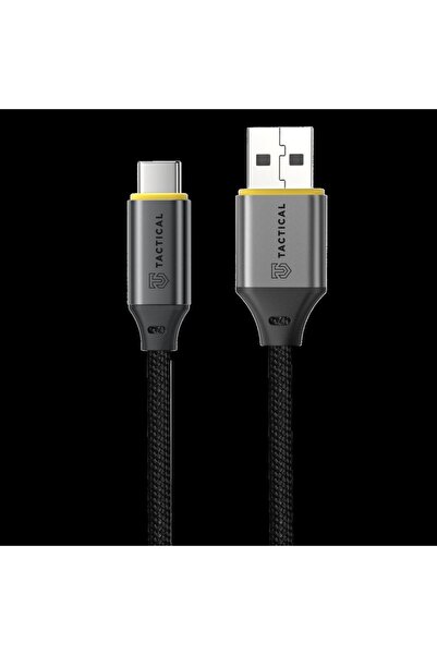 Tactical Cablu Fast Rope Aramid 2.0 USB-A σε USB-C, 0.3μ, Μαύρο