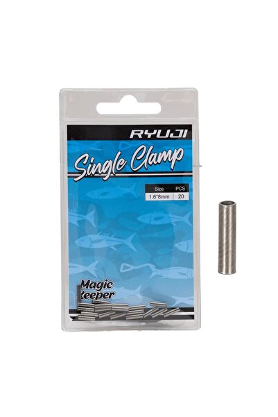 RYUJI Single Clamp Tekli Çelik Tel Burç Pabuç 1.6x8mm 20 Adet