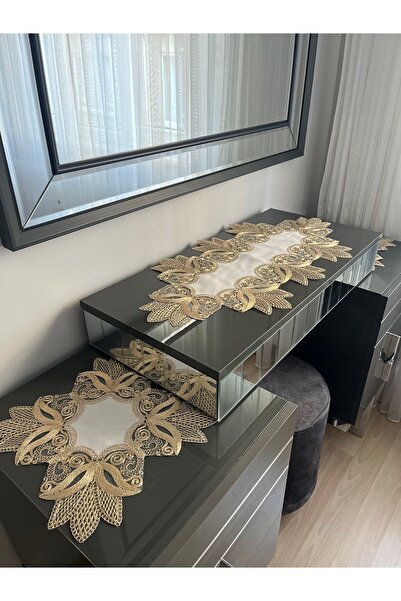 BRL ÇEYİZ HOME Γαλλικό δαντελωτό λινό Gardenia Σετ Κρεβατοκάμαρας 3 τεμαχίων,...