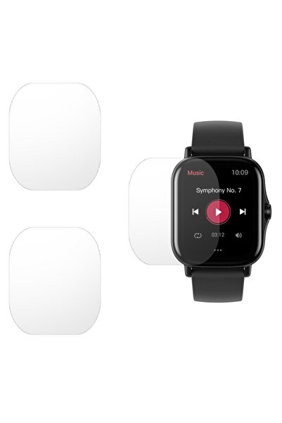 SILKASE Σετ 3 Φιλμ Σιλικόνης Πλήρους Κάλυψης Οθόνης Xiaomi Amazfit GTS 2 (43x...