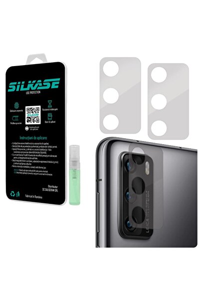 SILKASE Σετ μεμβρανών για Huawei P40, 3 τεμάχια, προστασία κάμερας σιλικόνης,...