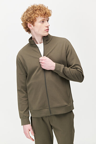 PAULMARK Ανδρικό φούτερ με φερμουάρ με γιακά