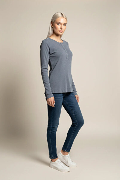 No Matter What Cotton Long Sleeve Body with Snap Fasteners