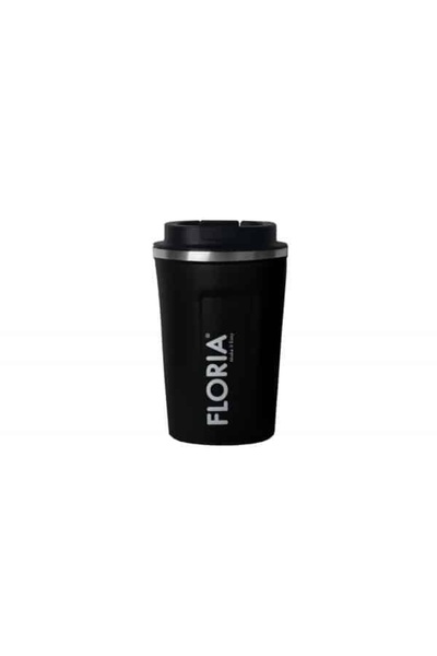 FOXMAG24 Θερμός κούπα για καφέ, 380ml, εσωτερικό από ανοξείδωτο ατσάλι, μαύρο...