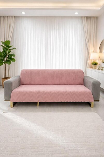 Çeyiz Diyarı Κάλυμμα καναπέ Teddy Wellsoft 170x215 εκ. Πούδρα