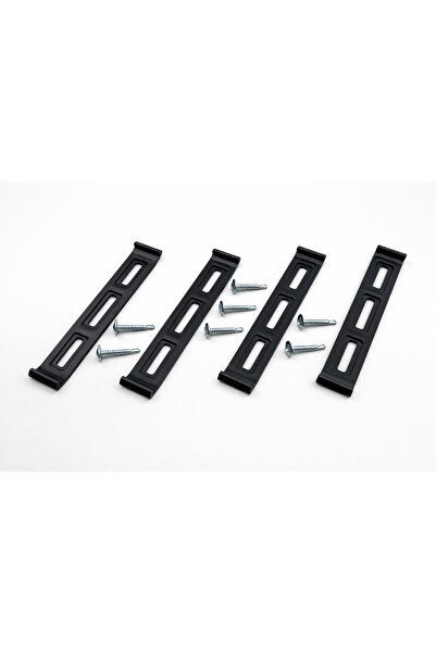 OEM Suporturi număr înmatriculare slim – set 4 bucăți, negru