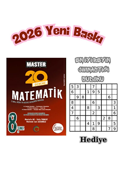 Okyanus Yayıncılık Okyanus 8.Sınıf Master Matematik Denemesi - 20 Deneme -202...