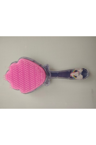 Nsk Textile Boutique فرشاة شعر سهلة التمشيط على شكل صدفة البحر - مشط أطفال لف...