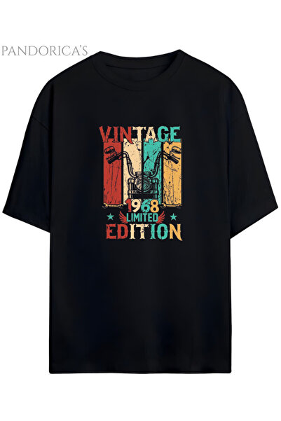 Grafftee Clothing تي شيرت Pandorica's Vintage 1968 مطبوع عليه سلسلة تصميمات ر...