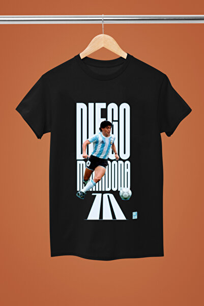 MAGORS Μαραντόνα Ντιέγκο Αρμάντο Βαμβάκι Τυπωμένο Κοντομάνικο Μπλουζάκι Κανον...