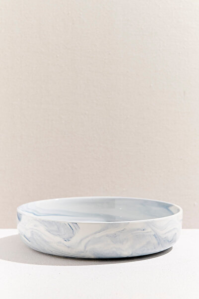 Paşabahçe Marble Porcelain Serving Bowl Blue - 1 Piece