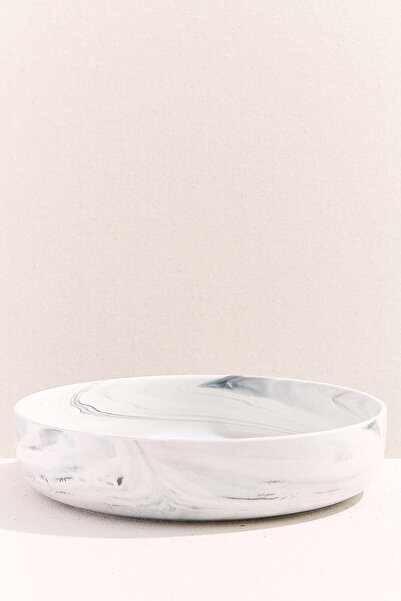 Paşabahçe Marble Porcelain Serving Bowl Gray - 1 Piece