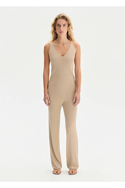 Knitss Bej Triko Pantolon