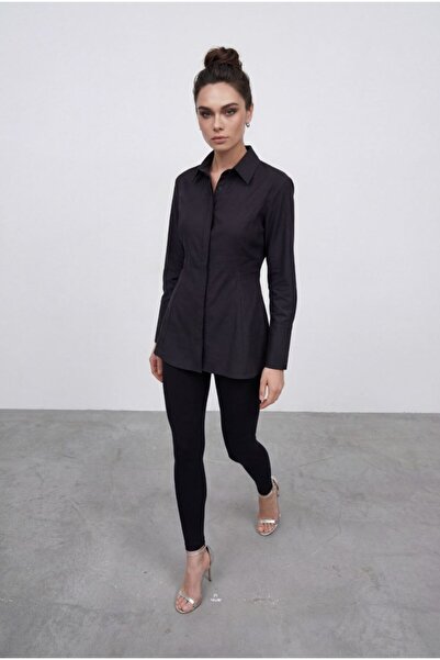 ÇEÇİM Γυναικείο Μίνι Φόρεμα με Γιακά Πουκάμισου NSA-58101