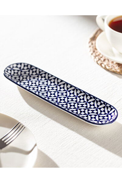 Madame Coco Rêve Bleu Carre New Bone China Tabak - Blue/White - 23 cm