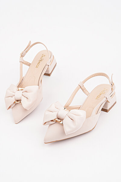 Madam Tarz SPR-3648 Παπούτσια με ίσιο τακούνι και φιόγκο