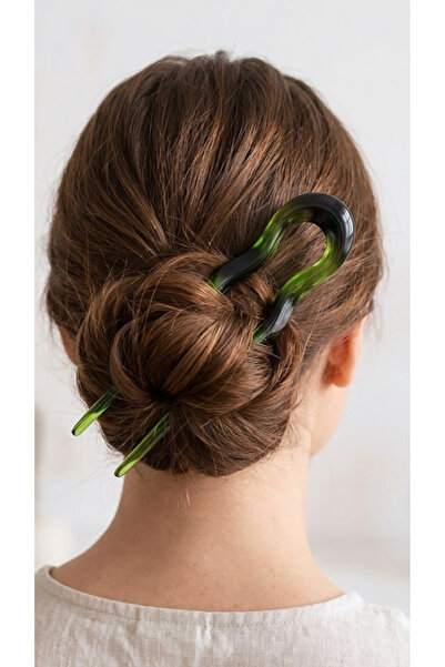 iky aksesuar Κούμπωμα με σχέδιο λεοπάρ και κόκκαλο 13 εκ.