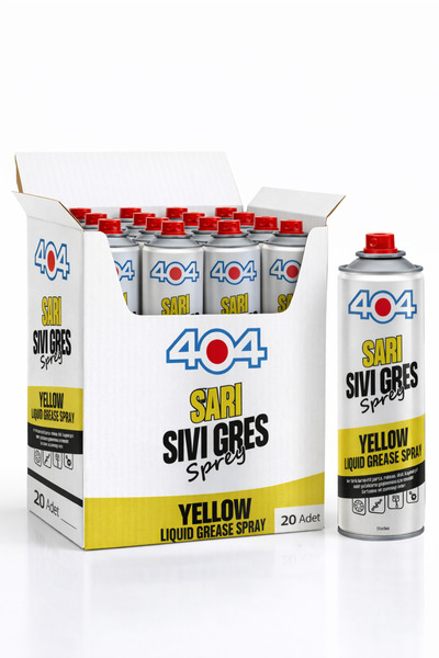 404 Sarı Sıvı Gres Sprey 400ml 20li Koli